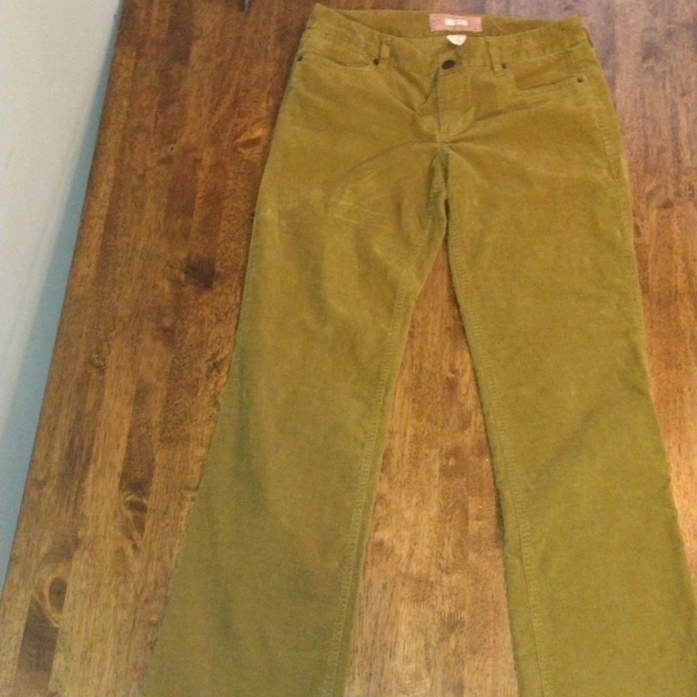 Olive Green J Crew Factory Boot cut Corduroy Cotton Blend Pants 31R